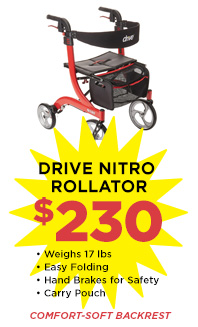 Drive Nitro Rollator - $230